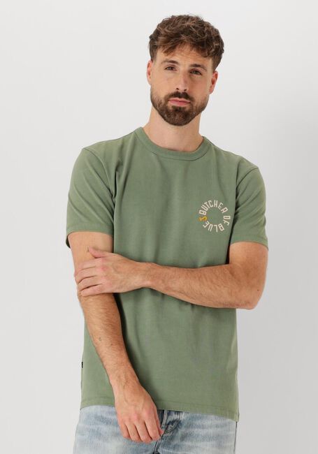 Grüne BUTCHER OF BLUE T-shirt ARMY CIRCLE TEE - large