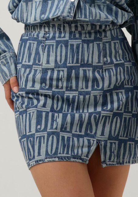 Blaue TOMMY JEANS Minirock TJW TJ DENIM SPELLOUT MINI SKIRT - large
