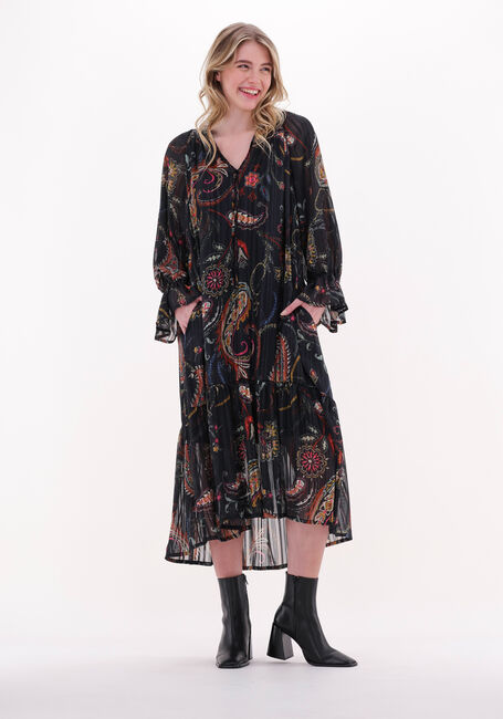 Schwarze ANA ALCAZAR Midikleid DRESS PUFF SLEEVES ÖKO-TEX 100 - large