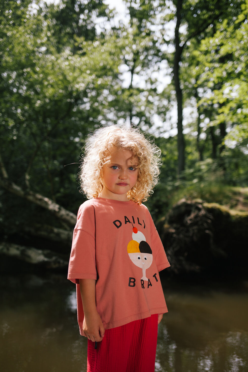 Rote DAILY BRAT T-shirt HAPPY ICE T-SHIRT - large