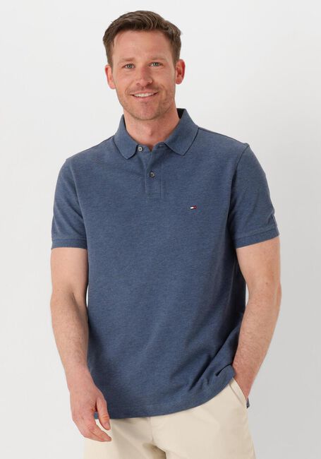 Blaue TOMMY HILFIGER Polo-Shirt 1985 REGULAR POLO - large