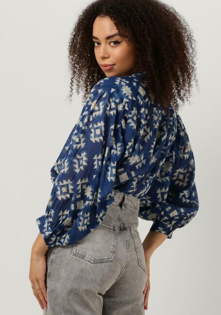 Blaue BY-BAR Blusen LUCY MADRAS BLOUSE - large