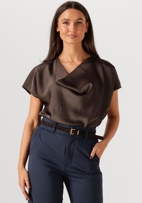 Braune NEO NOIR Top ANNABETH HEAVY SATEEN TEE - large