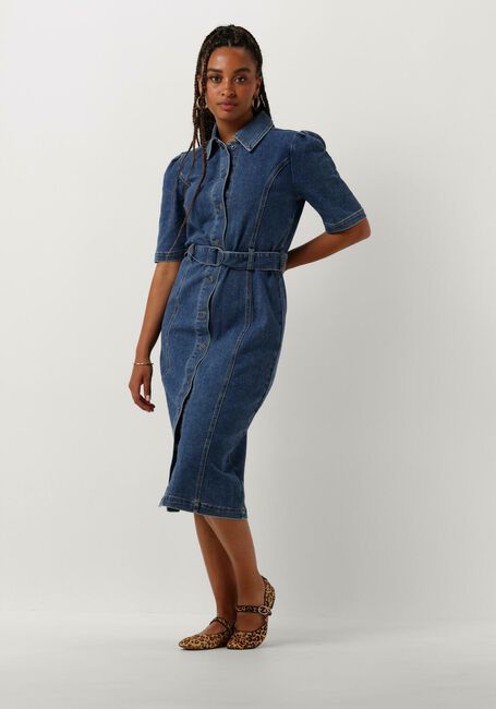 Blaue OBJECT Midikleid OBJCAROL DENIM DRESS - large