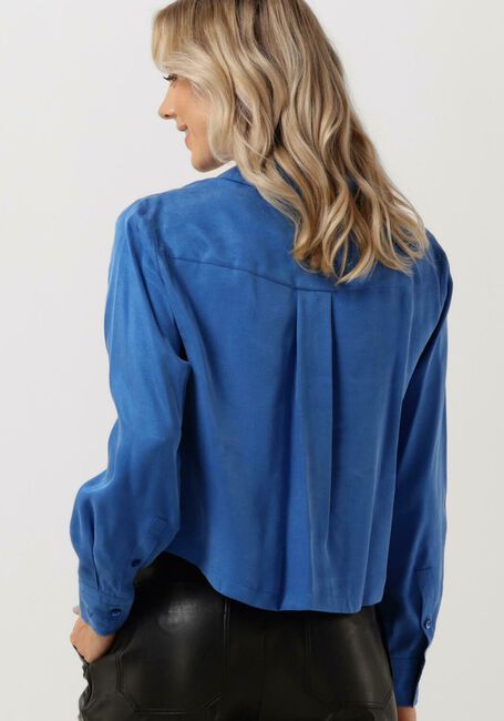 Blaue VANILIA Blusen SHORT CUT SHIRT - large