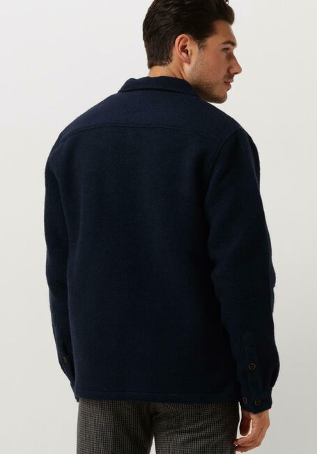 Dunkelblau ANERKJENDT Overshirt AKLION BOILED WOOL - large