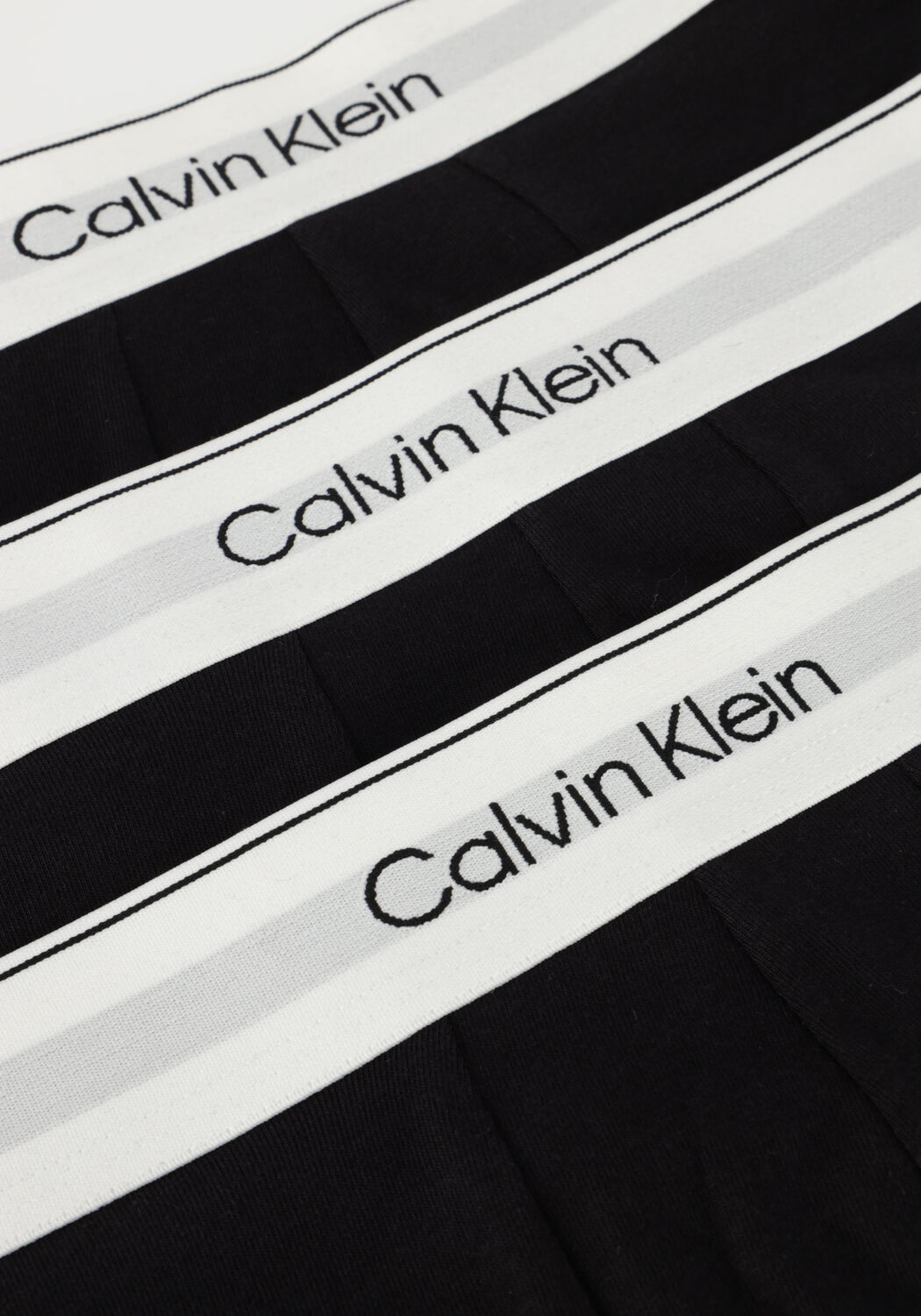 Schwarze CALVIN KLEIN UNDERWEAR Boxershorts TRUNK 3PK - large