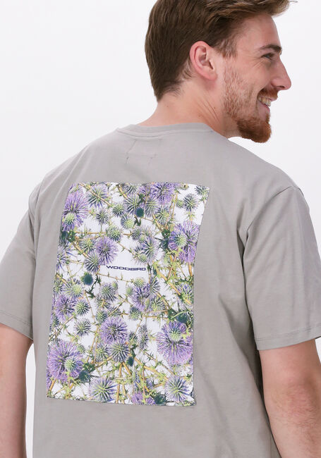 Hellgrau WOODBIRD T-shirt STAIN BACK TEE - large
