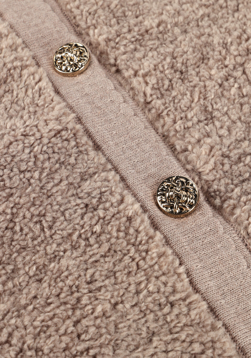 Taupe NEO NOIR Strickjacke LIMO FLUFFY KNIT CARDIGAN - large