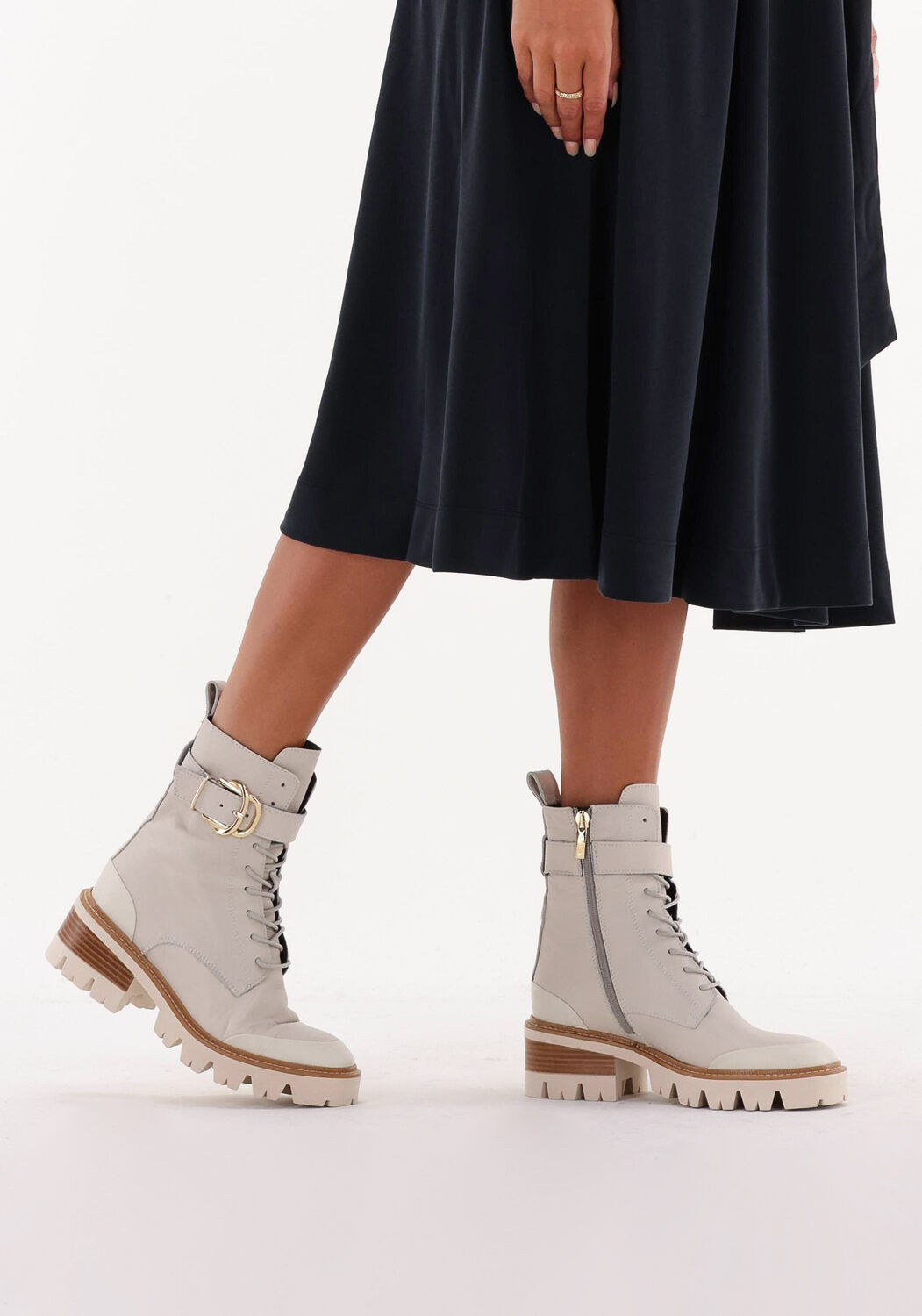 Beige NOTRE-V Schn&uuml;rboots AP1002 - large