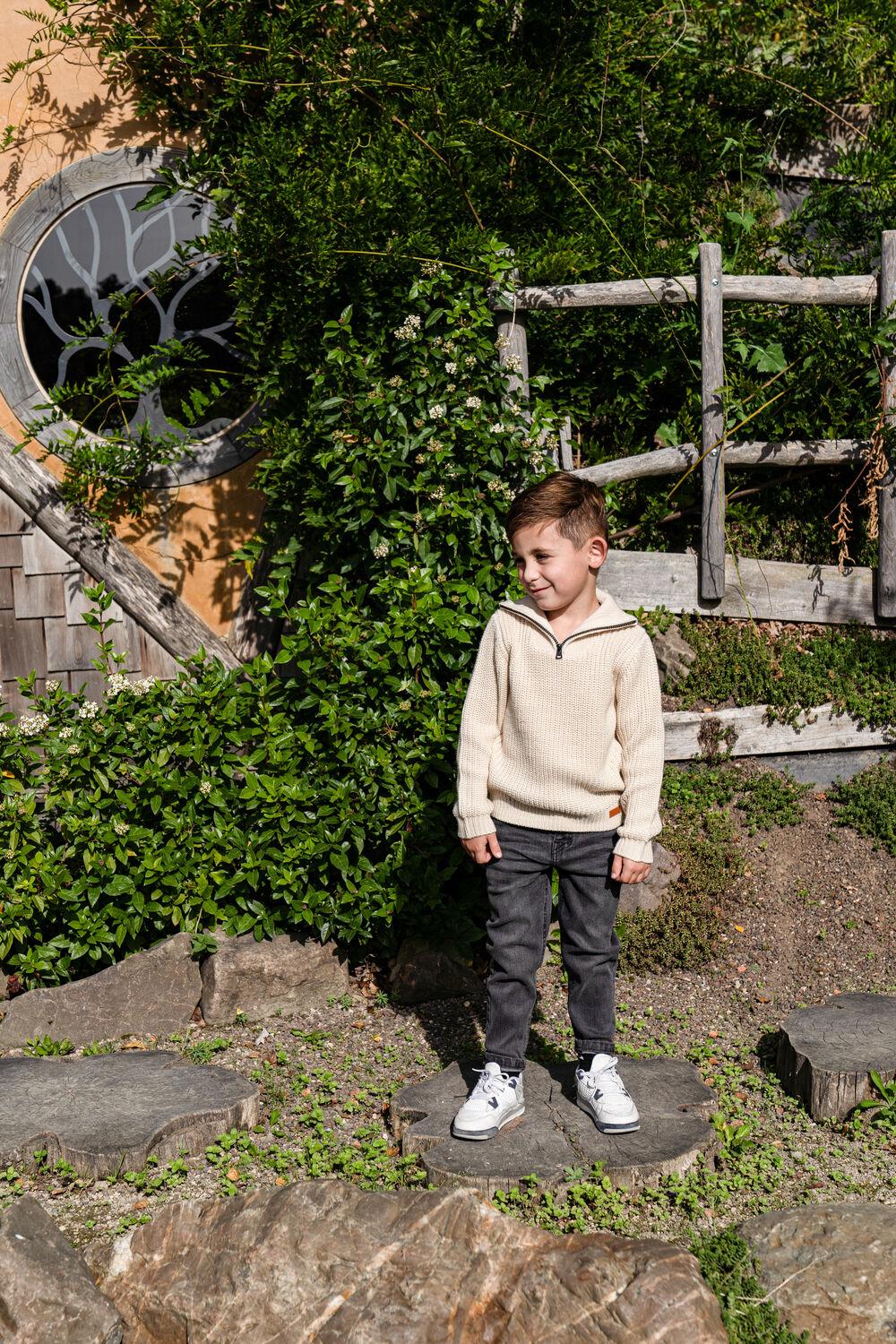 Beige KOKO NOKO Rollkragenpullover Q52807 - large