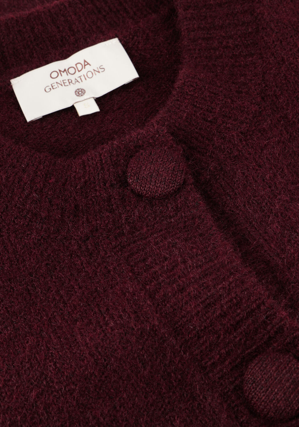 Bordeaux OMODA ATELIER Strickjacke OM-ROOTS - large