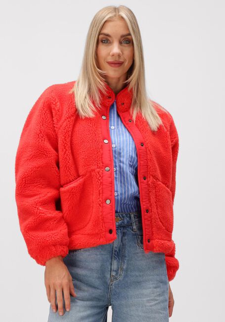 Rote BY-BAR Teddy-Jacke STEVE JACKET - large