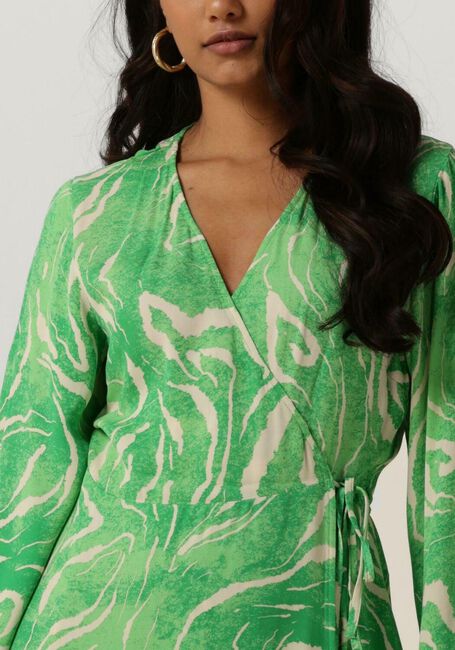Grüne SELECTED FEMME Minikleid SLFFIOLA WRAP DRESS - large