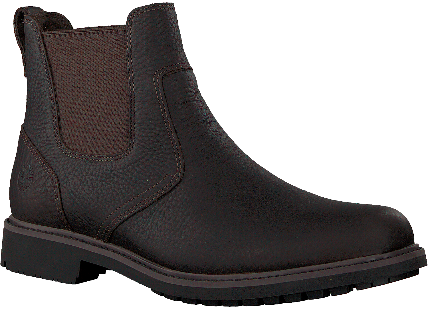 timberland stormbuck chelsea boots dark brown leather