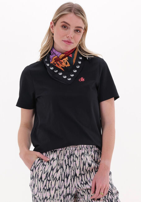 Schwarze SCOTCH & SODA T-shirt REGULAR-FIT ORGANIC COTTON T-SHIRT WITH DETACHABLE BANDANA - large