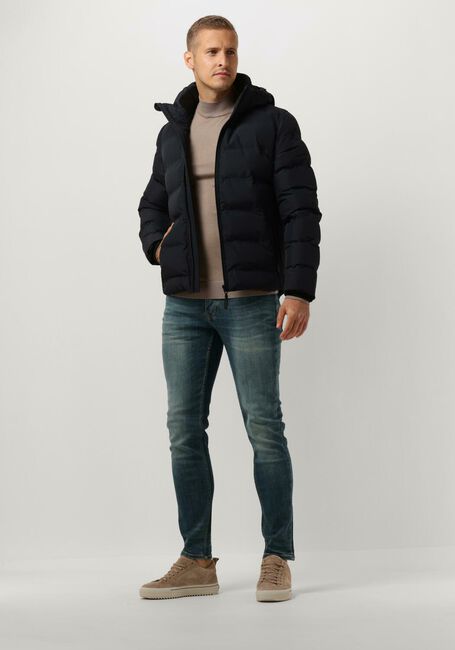 Dunkelblau CAST IRON Wattierte Jack HOODED JACKET DEWSTER SPEEDGUARD - large