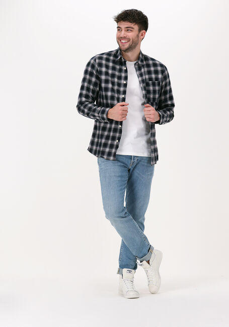 Dunkelblau SELECTED MEN Casual-Oberhemd SLHSLIMARDEE SHIRT LS CHECK M - large