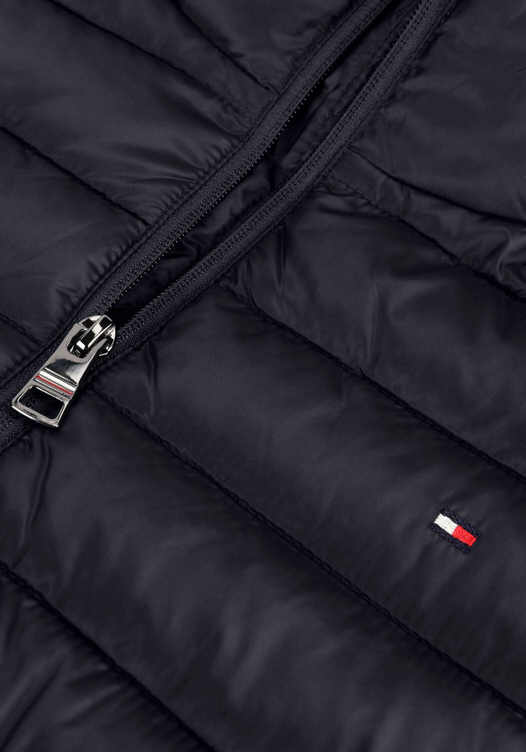 Blaue TOMMY HILFIGER Wattierte Jack LW PADDED GLOBAL STRIPE JACKET - large