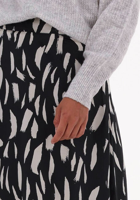 Schwarze OBJECT Midirock PAPAYA HW LONG SKIRT - large
