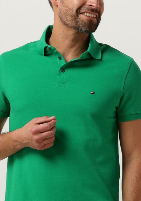 Grüne TOMMY HILFIGER Polo-Shirt 1985 SLIM POLO - large