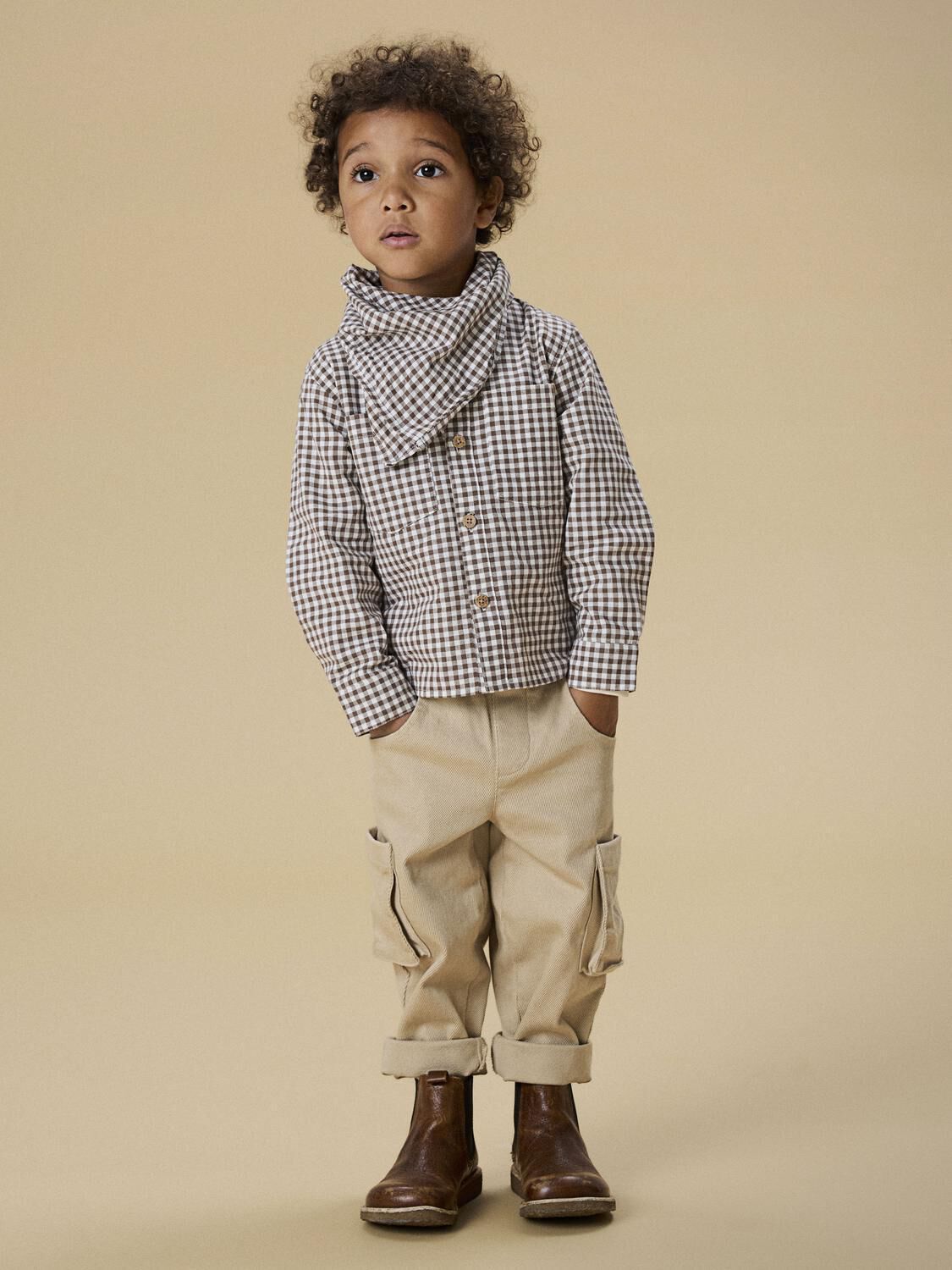 Beige LIL' ATELIER Cargohosen NMMTARU LOOSE TWILL PANT 1177 - large