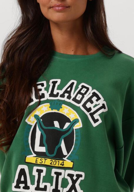 Grüne ALIX THE LABEL Sweatshirt LADIES KNITTED VINTAGE SWEATER - large