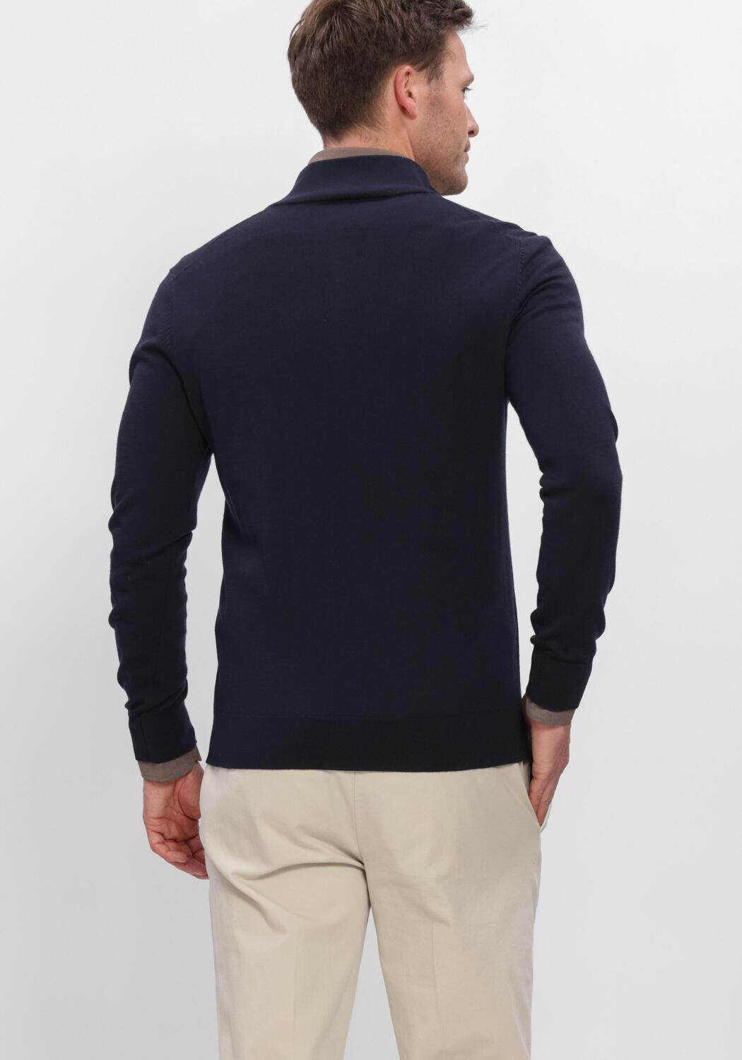 Dunkelblau PROFUOMO Pullover EXTRAFINE MERINO - large