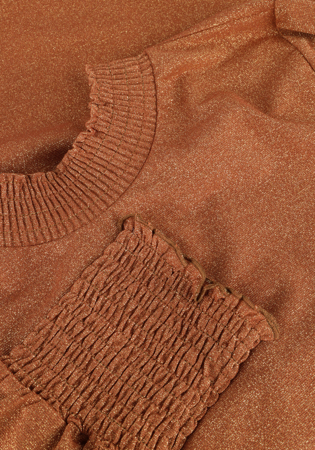 Braune SUMMUM Top SMOCKED TOP FINE LUREX JERSEY - large