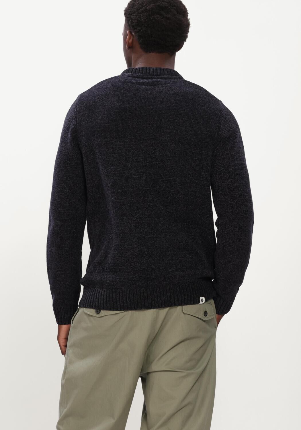 Dunkelgrau ANERKJENDT Pullover AKSUNE CHENILLE KNIT - large