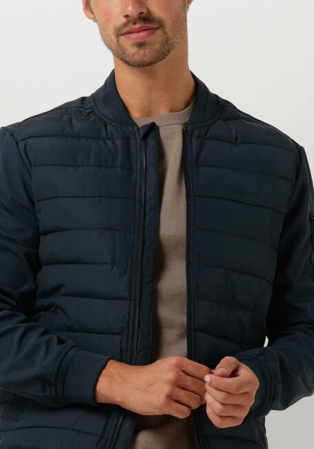 Dunkelblau PURE PATH Wattierte Jack PADDED JACKET WITH FRONT AND SLEEVE POCKETS - large