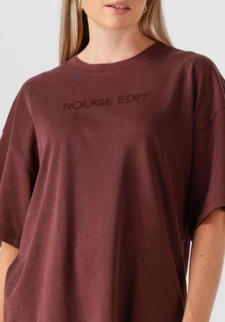 Braune ROUGE EDIT T-shirt ROUSOPHIAS SS O-NECK TEE - large