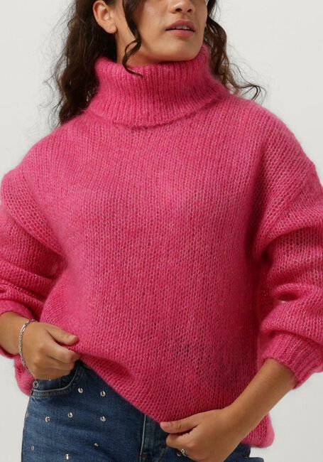 Fuchsie Y.A.S. Rollkragenpullover YASLAMBI LS KNIT ROLLNECK PULLOVER S. - large