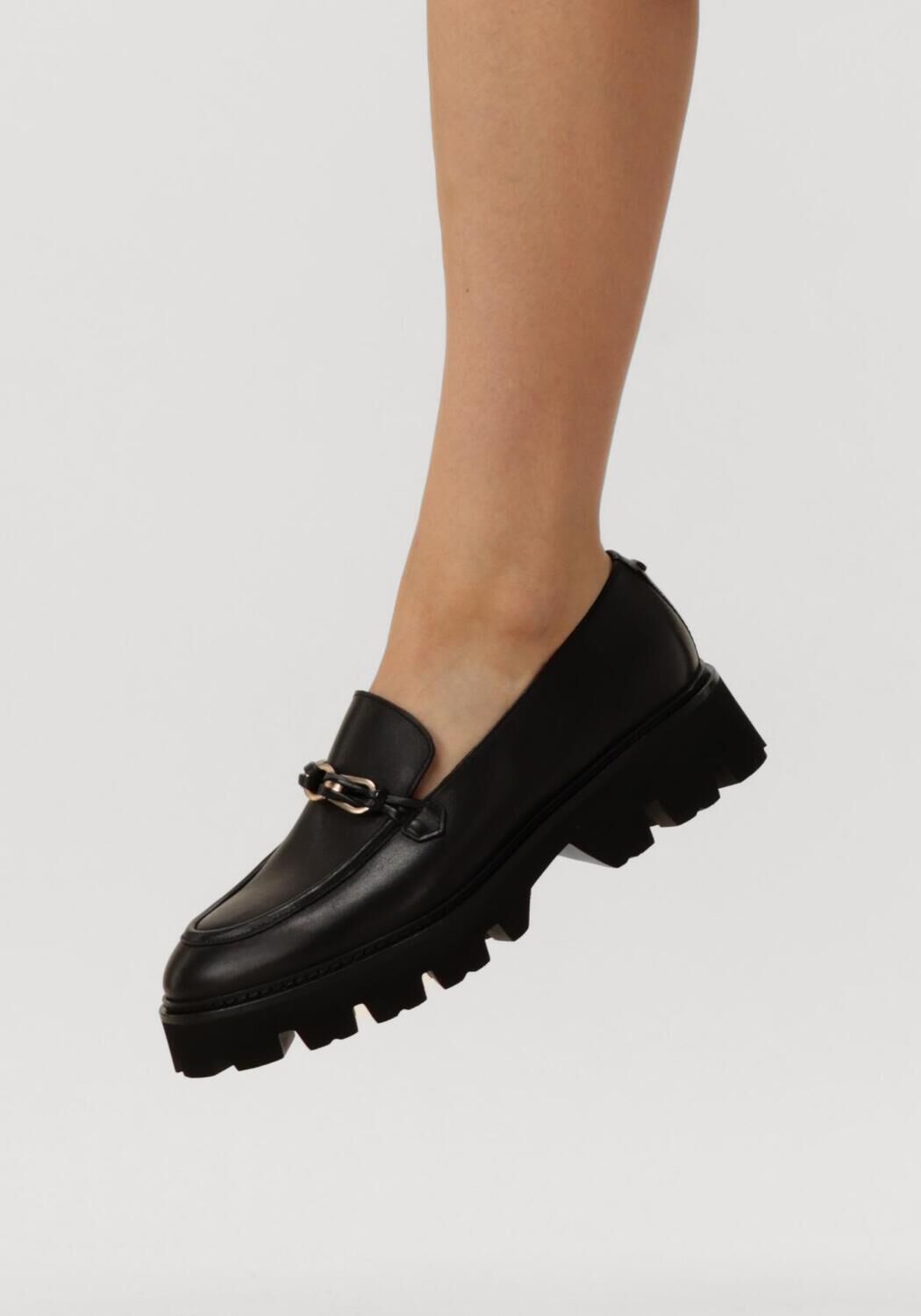 Schwarze FRED DE LA BRETONIERE Loafer PALLY LOA - large