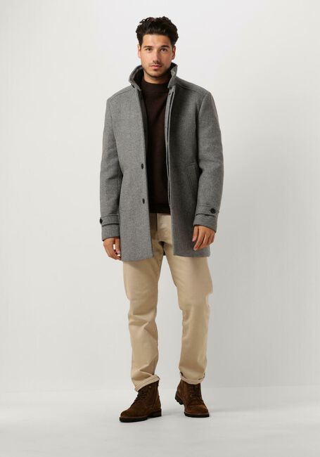 Graue SELECTED MEN Mäntel SLHREUBEN WOOL COAT B NOOS - large