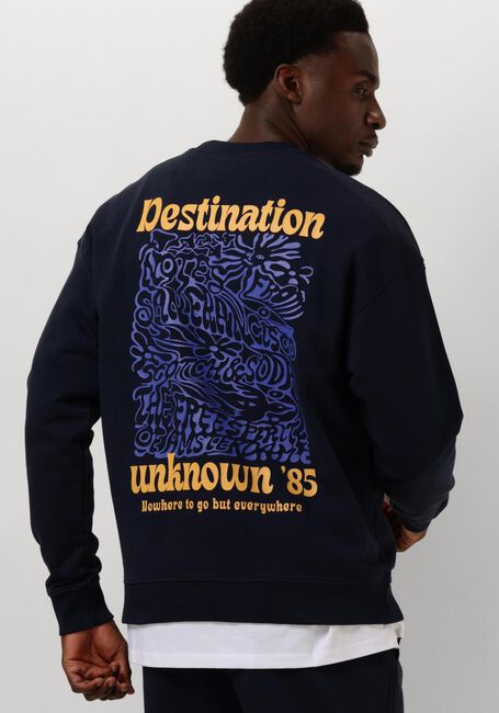 Dunkelblau SCOTCH & SODA Pullover FRONT BACK ARTWORK SWEATSHIRT - large