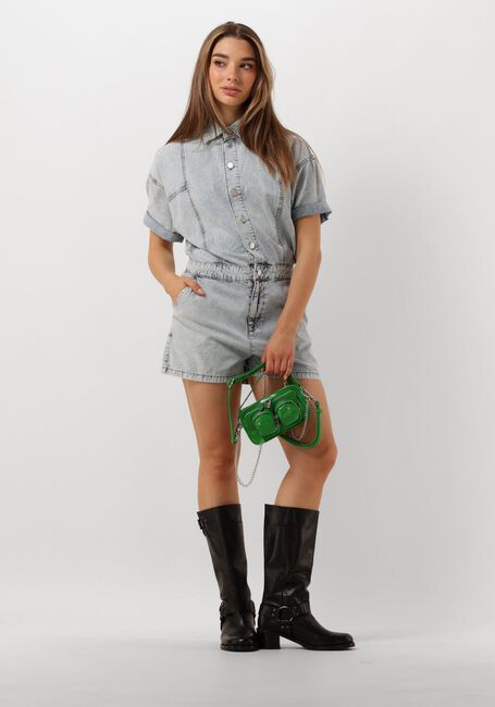 Blaue ALIX THE LABEL Playsuits LADIES WOVEN DENIM PLAYSUIT - large