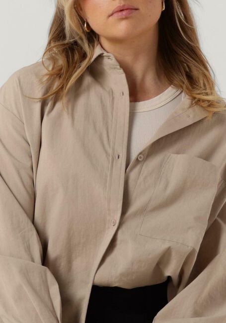Beige ESMÉ STUDIOS Blusen RUBY LS SHIRT - GOTS - large