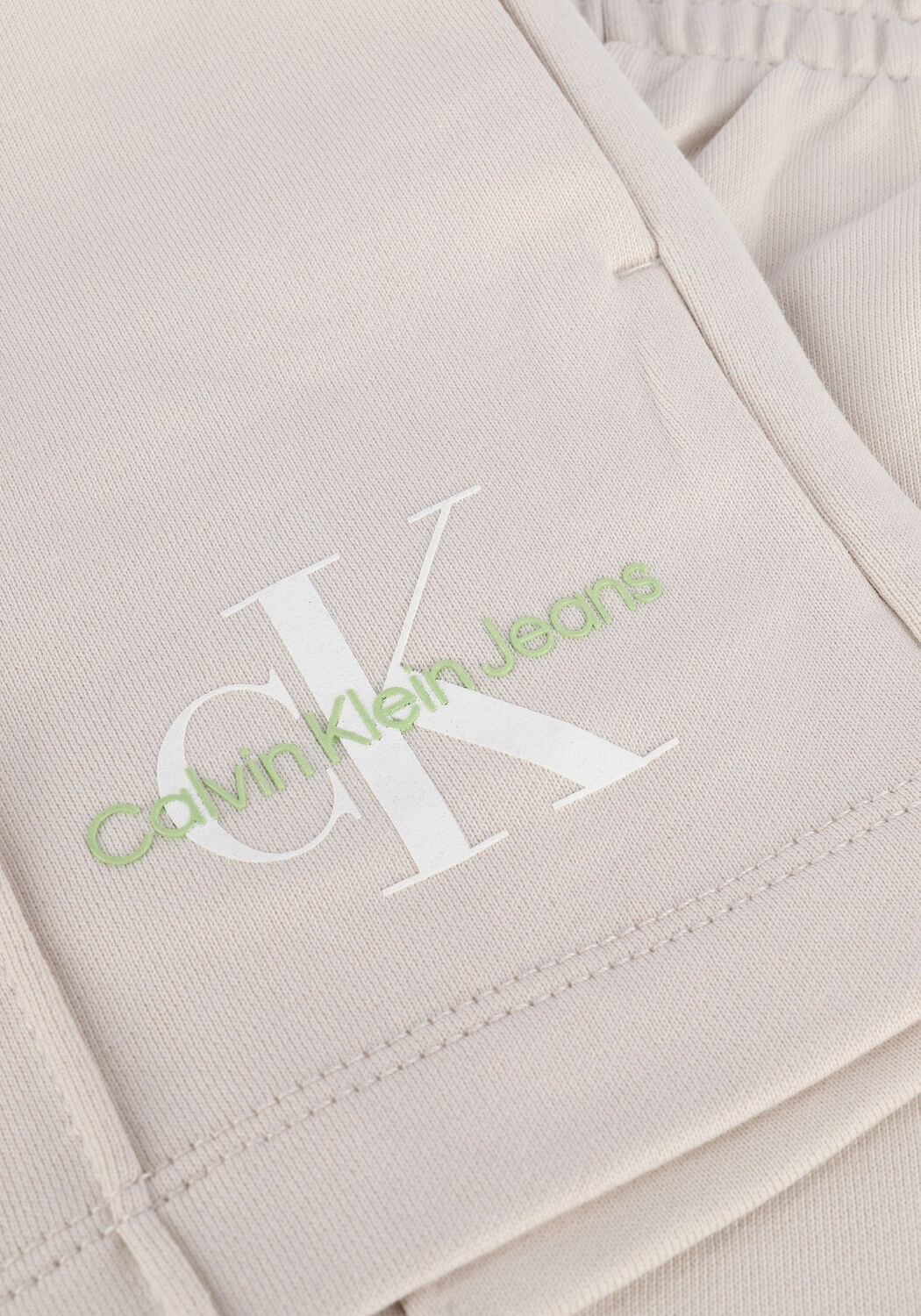 Nicht-gerade weiss CALVIN KLEIN Kurze Hose MONOGRAM LOGO SWEATSHORT - large