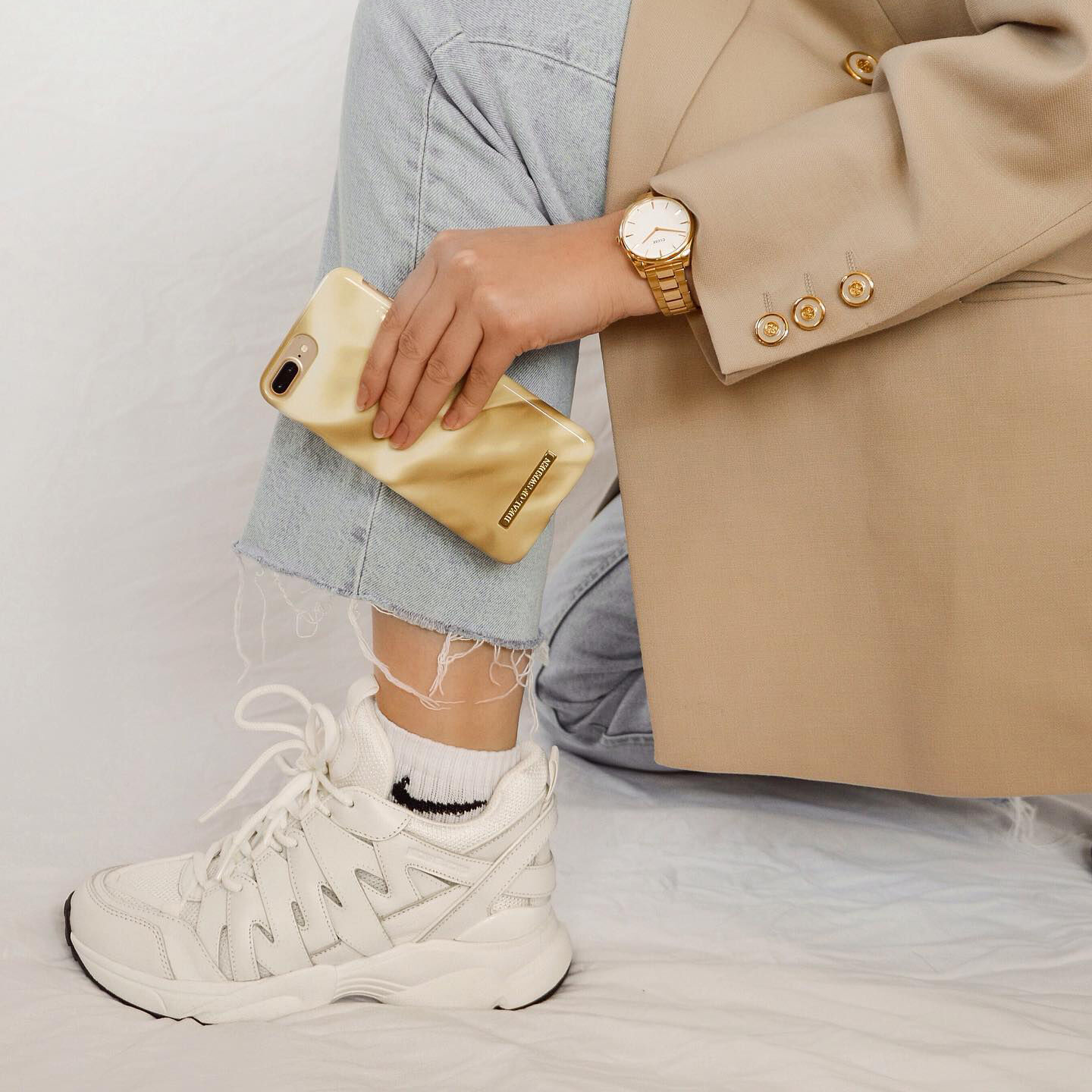 Wei&szlig;e MICHAEL KORS Sneaker High HERO TRAINER - large