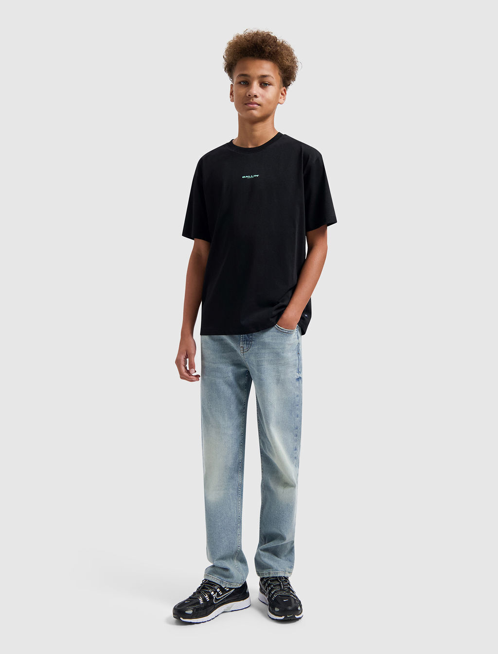 Schwarze BALLIN T-shirt 017124 - large