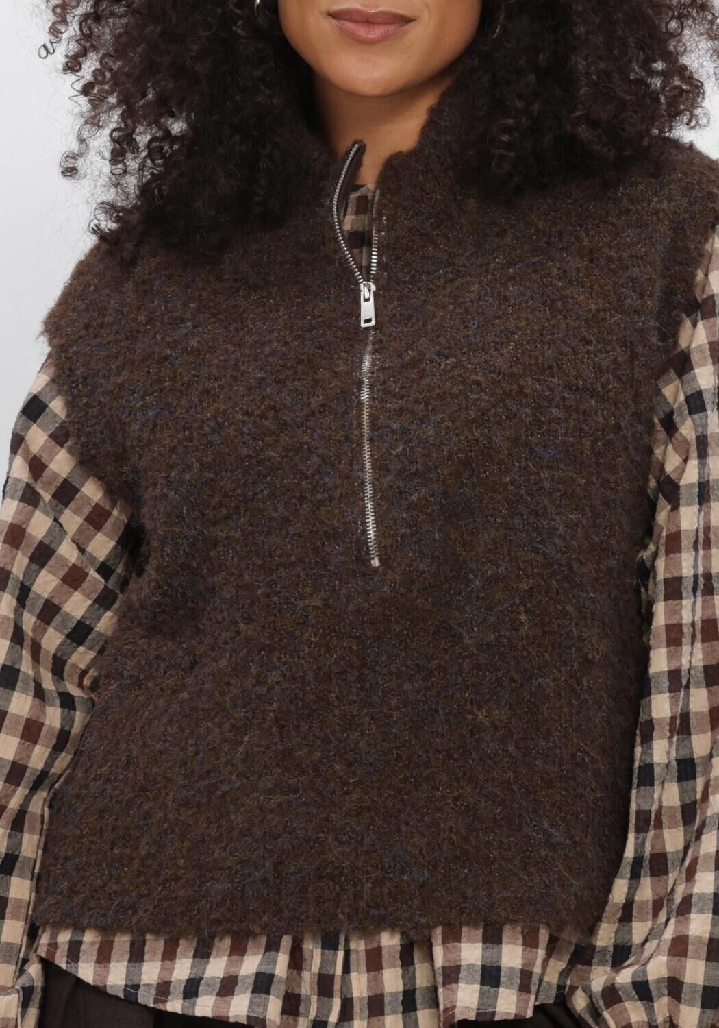 Braune AIMEE THE LABEL Gilet LOIRAW6 WAISTCOAT - large