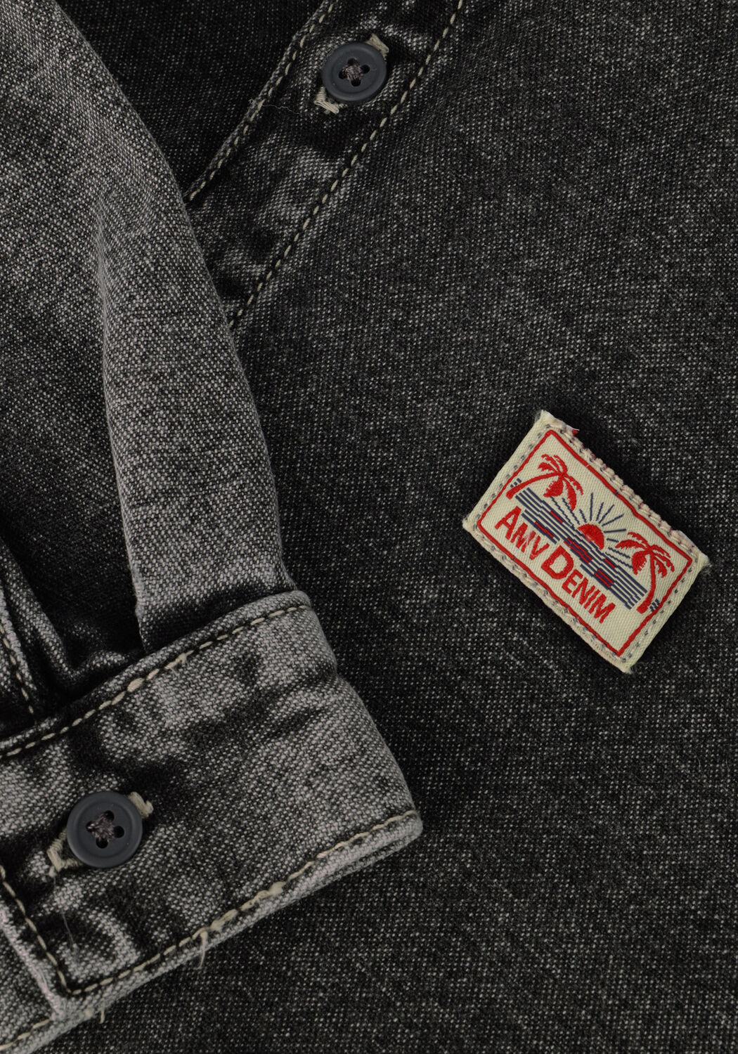 Graue AMERICAN VINTAGE Casual-Oberhemd JAZY - large