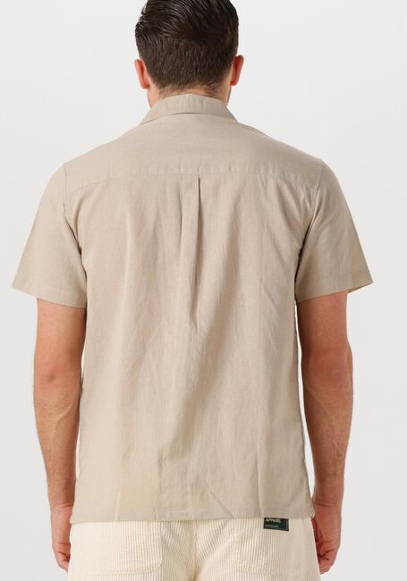 Beige ANERKJENDT Hemden AKLEO SSS COT/LINEN SHIRT - large