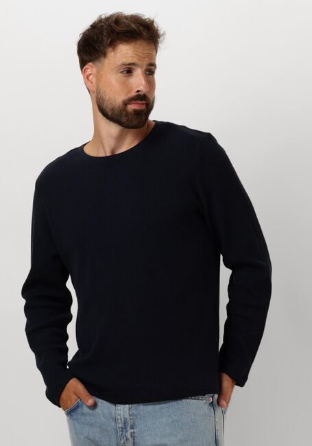 Blaue ANERKJENDT Polos & T-Shirts AKKIKKI L/S WAFFLE TEE - large