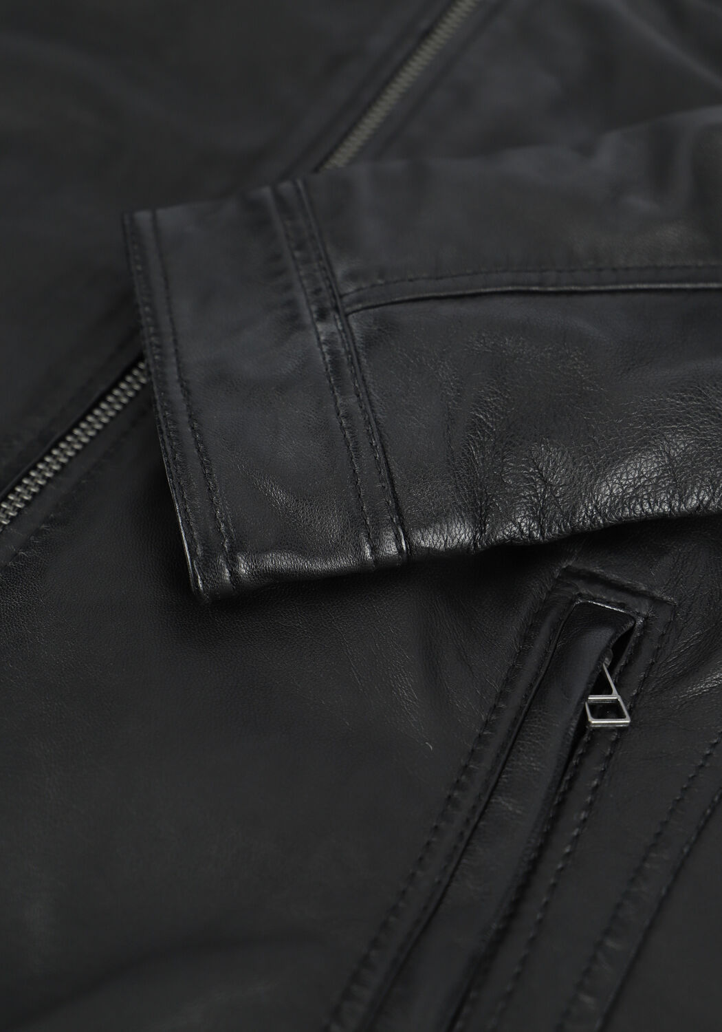 Schwarze GOOSECRAFT Lederjack GALLERY062 - large