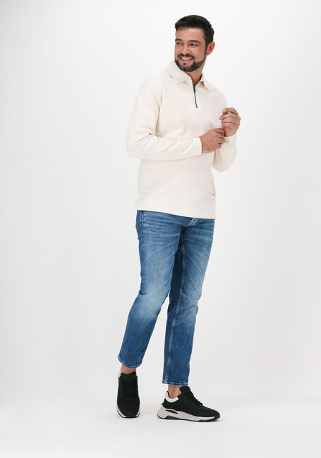 Nicht-gerade weiss SELECTED MEN Sweatshirt SLHRELAXLEXTER LS POLO W - large