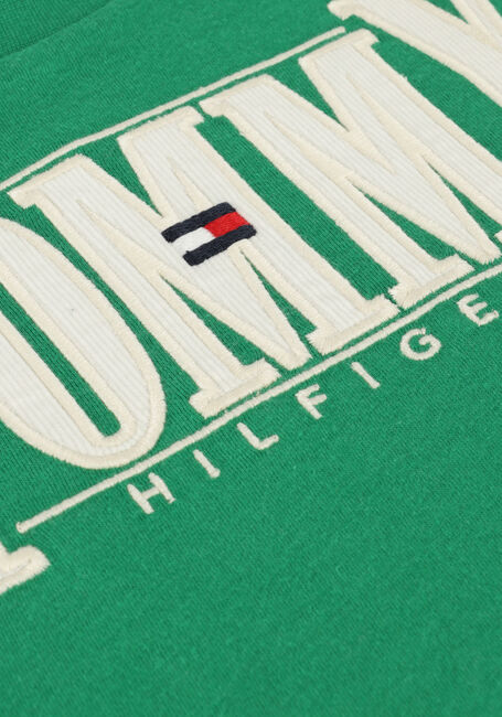 Grüne TOMMY HILFIGER T-shirt CORD APPLIQUE TEE S/S - large