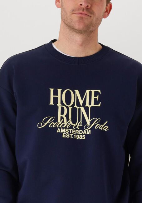 Dunkelblau SCOTCH & SODA Sweatshirt FRONT RELAXED FIT SWEATSHIRT - large