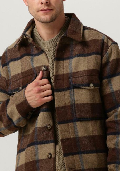 Braune SELECTED HOMME Overshirt SLHARCHIVE OVERSHIRT B NOOS - large